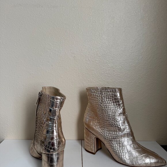 Sam Edelman Gold Hilty Boots 8 - Picture 3 of 4